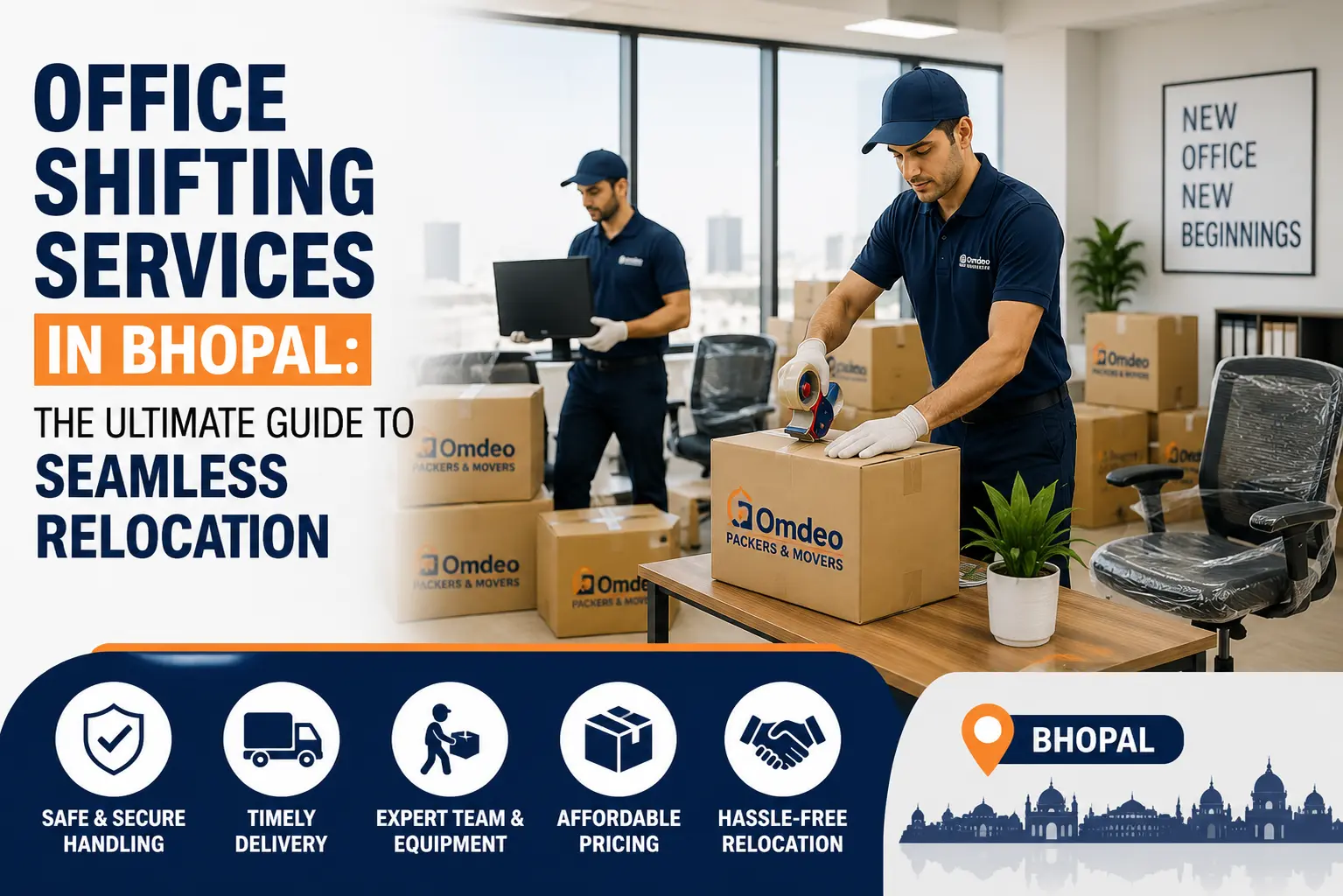 Office Shifting Services in Bhopal | Omdeo 