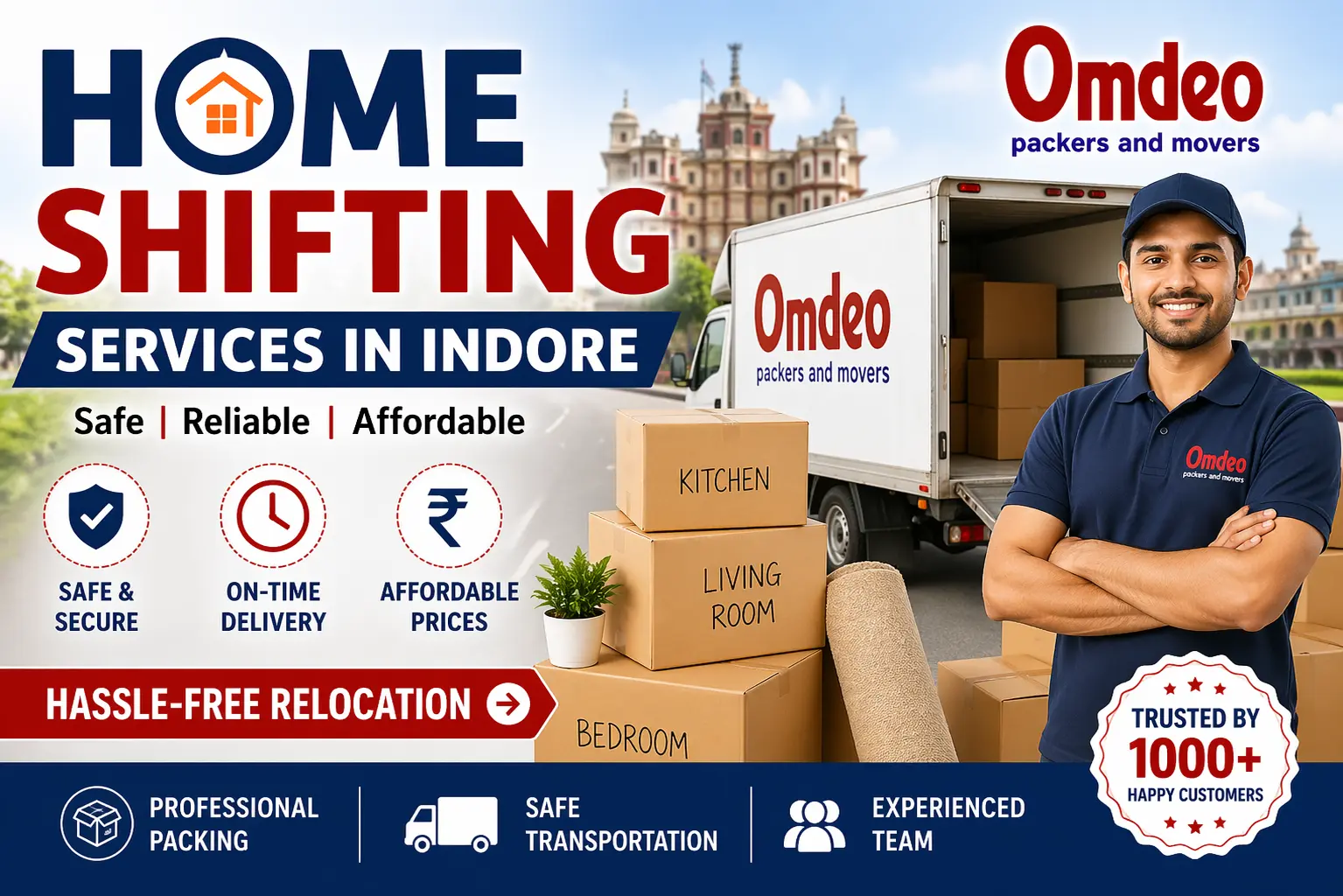 Home Shifting Services in Indore | Omdeo Packers and Movers