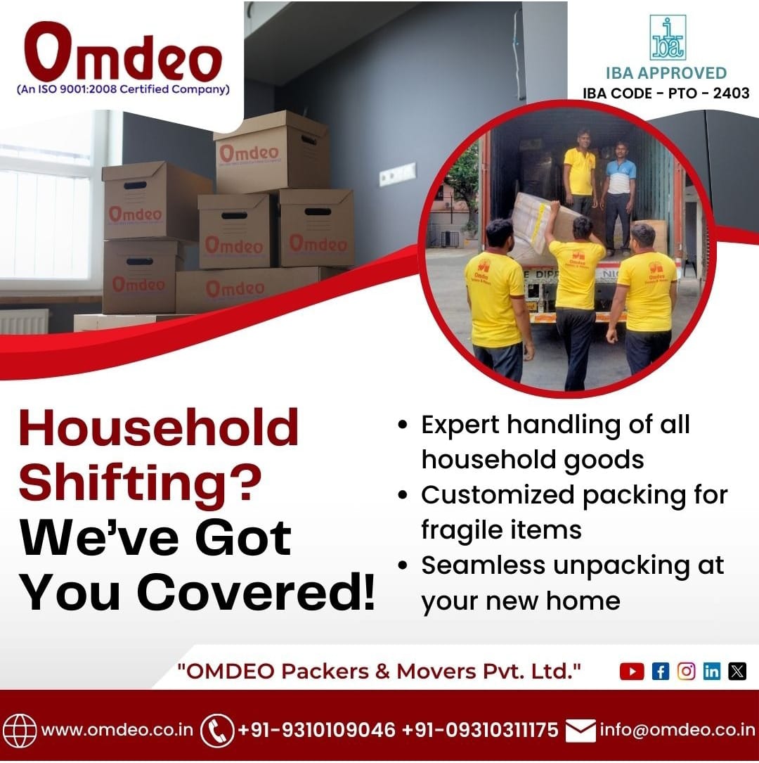 Household Shifting Services in Delhi